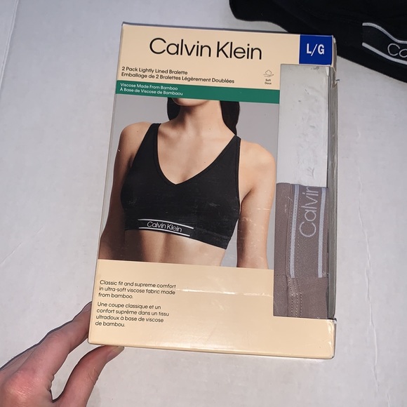 Pack of 2 Calvin Klein Bamboo Bra - Picture 2 of 5